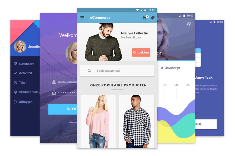 ecommerce Ontwikkeling van mobiele apps