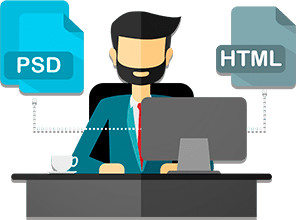 psd to htmL Conversie